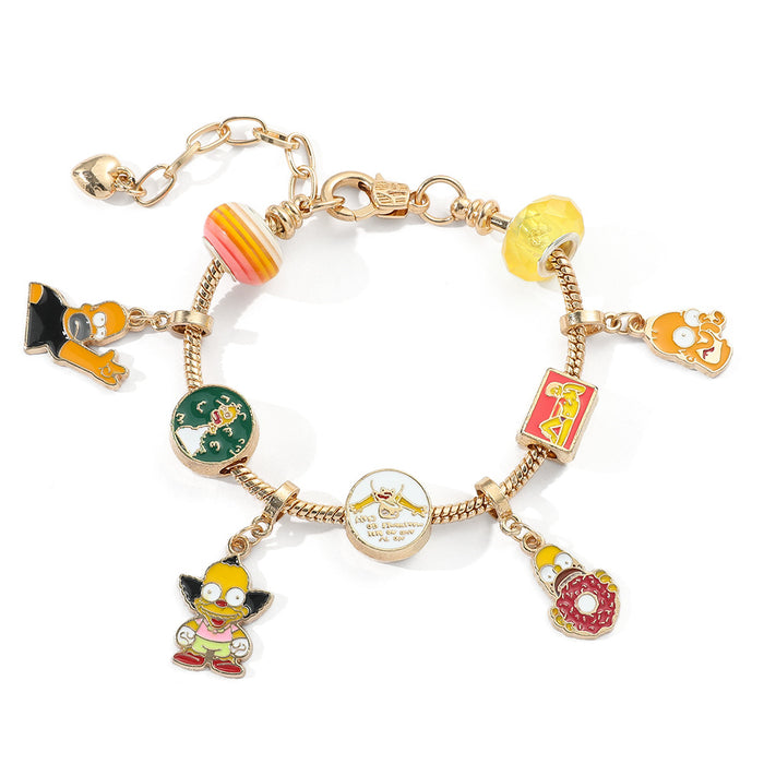 Wholesale Cartoon Anime Alloy Beaded Bracelet JDC-BT-ZhuoS005