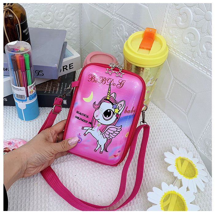 Wholesale New zero wallet hard shell box bag, cute girl crossbody bag, outdoor leisure phone bag, parent-child children's bag