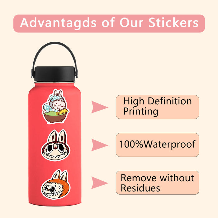 Wholesale 55/ 110PCS Cartoon Anime Sticker Cards for Mobile Phones and Water Bottle Decoration Waterproof Stickers
