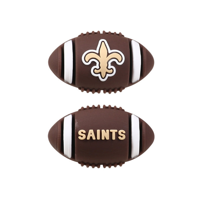 Wholesale 20pcs Rugby team silicone beads team three-dimensional loose beads sports silicone beads