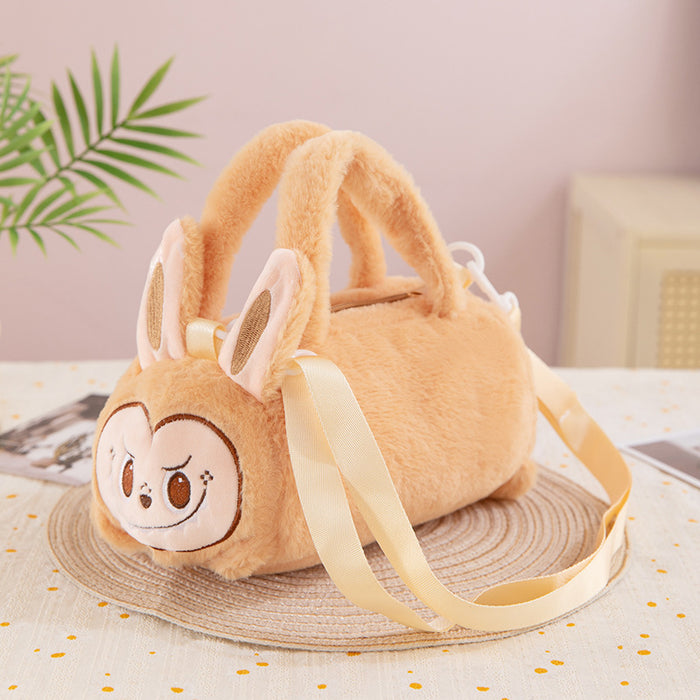 Wholesale Cartoon Cute Doll Toy Bag,  Cloth Hand-Carrying Cross-Body Bag,   Personalized Bucket Plush Bag