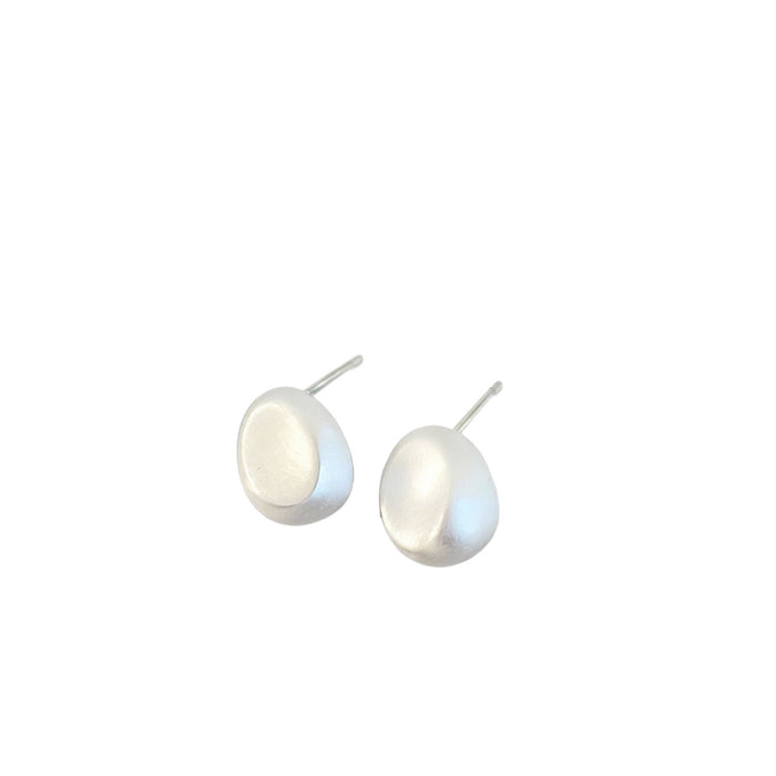 Wholesale Small golden bean earrings,  irregular round earrings