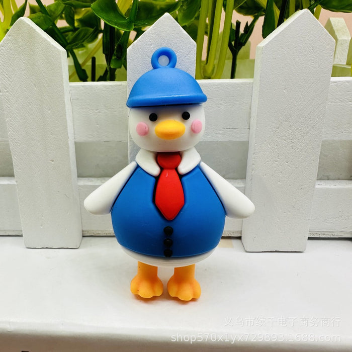 Wholesale Keychain Doll Accessories Bag Small Pendant Car Keychain DIY Soft Rubber