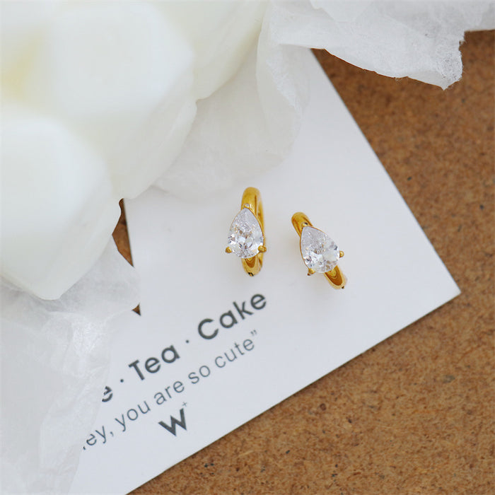 Wholesale  Clip  Water Drop Drill Painless Ear Clip  Ear Holes Adjustable Ear Clip Women's Earrings