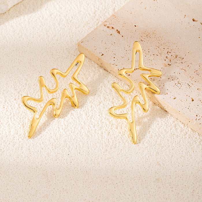 Wholesale Sunflower Starfish Summer Ocean Style Earrings