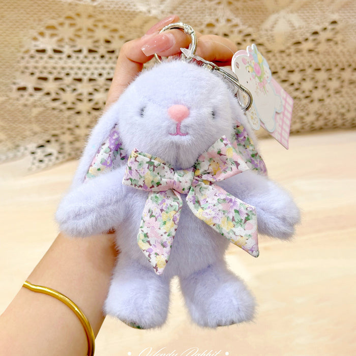 Wholesale 15cm butterfly tie plush keychain pendant