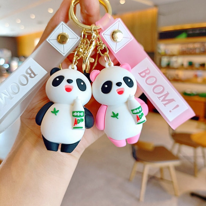 Wholesale Cute Cartoon 3D Doll Silicone Keychain JDC-KC-MingT126