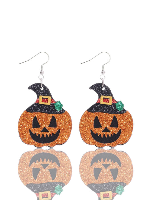 Wholesale  Cute Cartoon Pumpkin Ghost Earrings Dark Horror Skull Personalized Jewelry Accessories