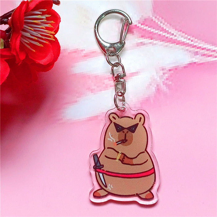 Wholesale Cartoon Keychain Acrylic Double-Sided Key Ring
