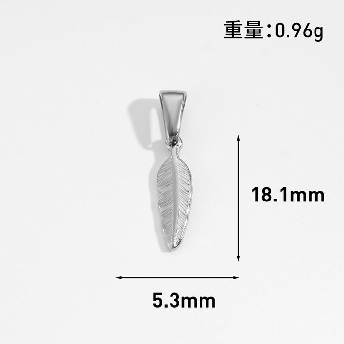 Wholesale 6pcs/set DIY Pendant Stainless Steel Plated 24K Gold Flower Heart  Geometric Jewelry Accessories