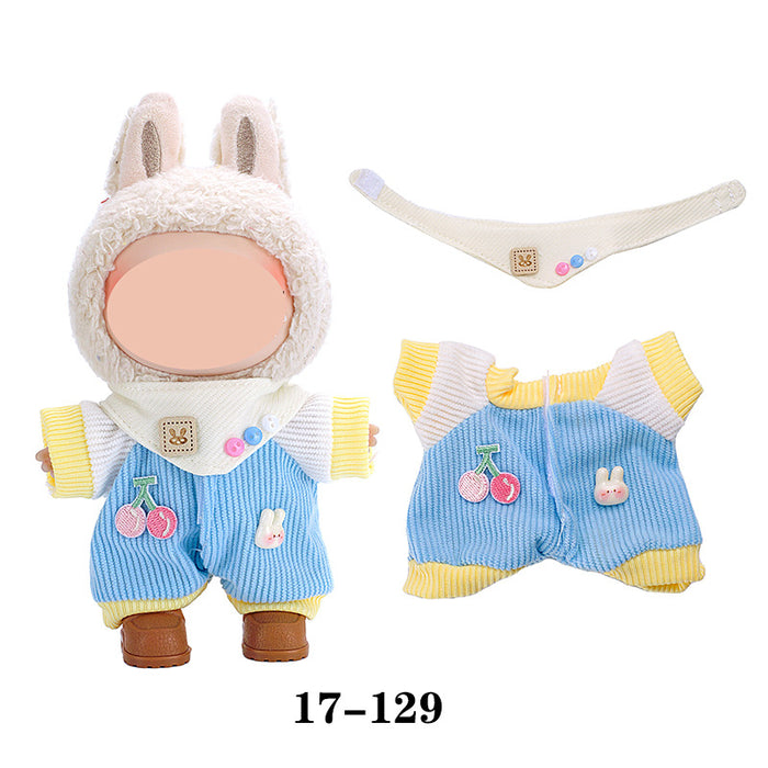 Wholesale 10pcs/set Doll clothes vinyl plush doll can be worn to replace clothes