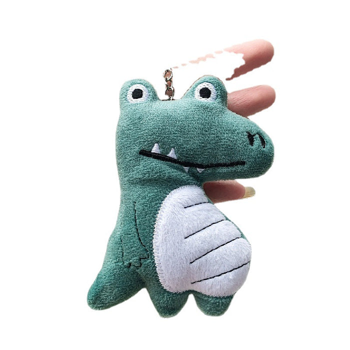 Wholesale New Crocodile Plush Toy Animal Keychain Doll Cartoon Small Bag Pendant Female Cute Gift JDC-KC-RC006