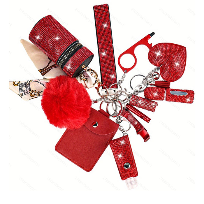 Wholesale Multifunctional Keychain 11-piece Set with Diamond JDC-KC-TouMS011