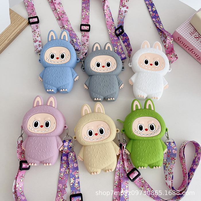 Wholesale Children's cartoon silicone small bag crossbody bag shoulder bag coin purse