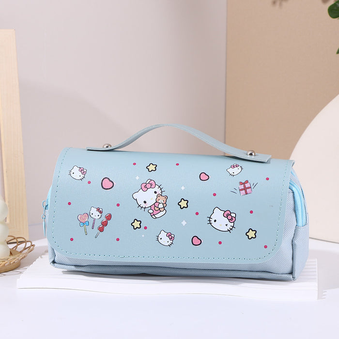 Wholesale Large Capacity Stationery Student Double-Layer Pencil Bags