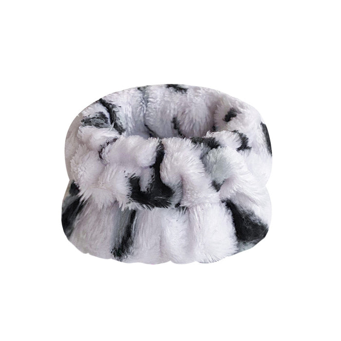 Wholesale Solid Color Plush Wristband Women' s Face Wash Wrist Waterproof Headb Flannel Sweat Wipe Bracelet