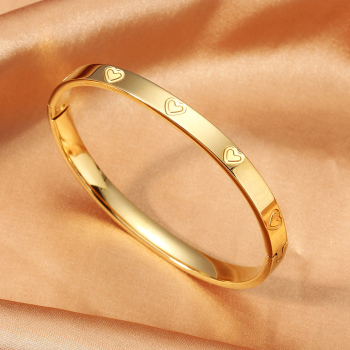 Wholesale Sophisticated &  Elegant: Light Luxury Titanium Steel Bangle