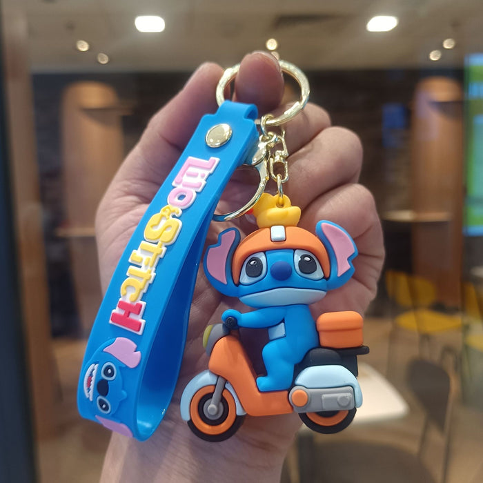 Wholesale Cartoon keychain figurine costume pendant student backpack keychain claw machine small gift