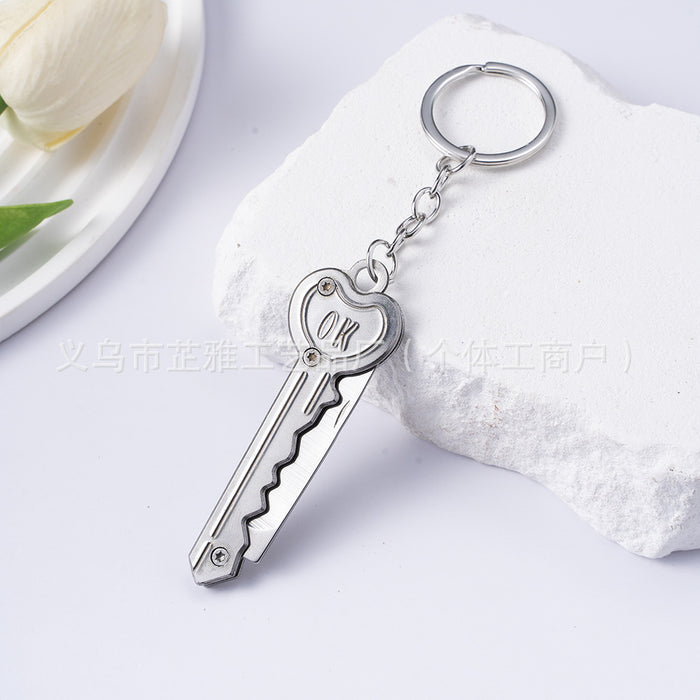 Wholesale Stainless Steel Self-defense Portable Portable Mini Multi-function Keychain JDC-KC-ZY031