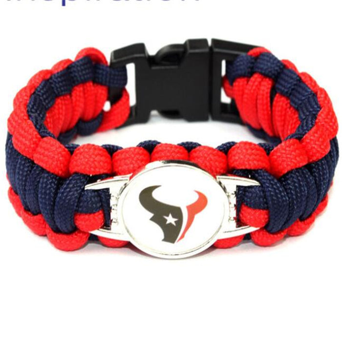 Wholesale Football  Alloy Buckle Woven Bracelet