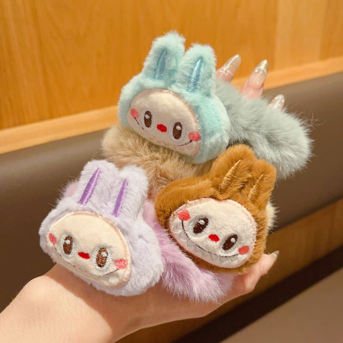 Wholesale Cartoon Cute Plush Rubber Band Hair Band Furry Children' s Sweet and Non-Harmful Hair Headband Hair Care