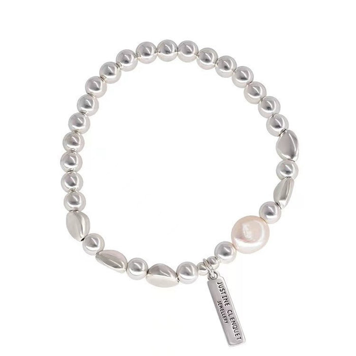 Wholesale Irregular hang tag pearl bracelet, light luxury, niche, exquisite bracelet, temperament, and accessories
