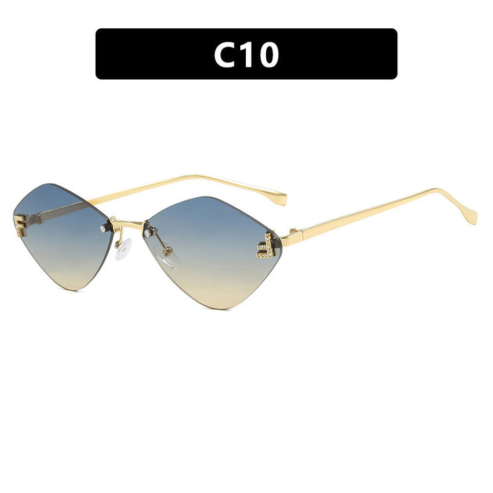 Wholesale Diamond shaped sunglasses, high-end sunglasses, fashionable sunglasses, sunscreen