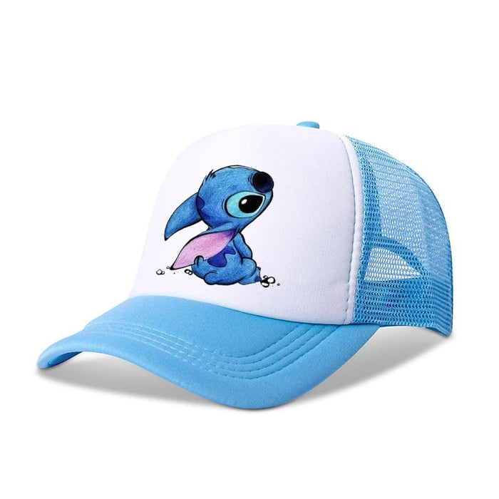 Wholesale Cartoon print baseball cap net breathable dome cap hip hop sports cap
