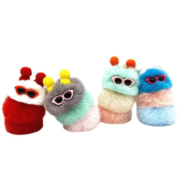 Wholesale Keychain Cartoon Plush Doll Car Keychain Ring Hairball Bag Pendant Accessories