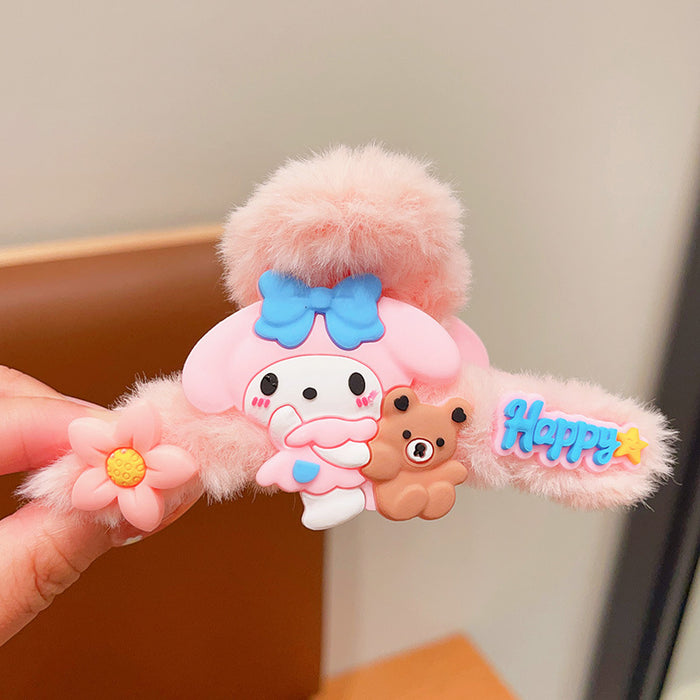 Wholesale Cartoon Cute Plush Hair Clips JDC-HC-Wangl005