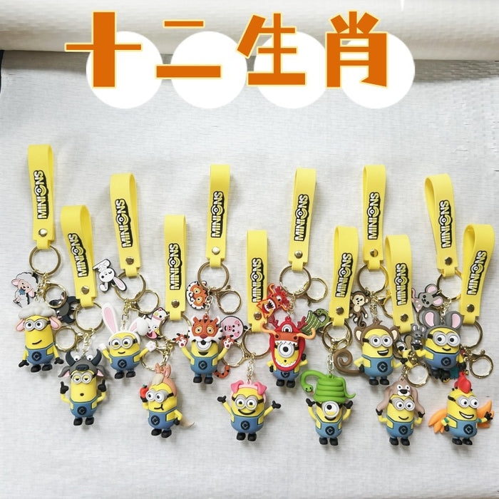Wholesale Creative cartoon keychain pendant, cute PVC keychain doll pendant