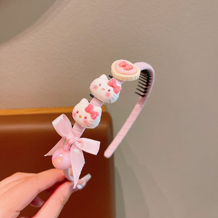 Wholesale Plastic Cartoon Children' s Headband Anti-Slip Hairband Hair Accessory for Resale