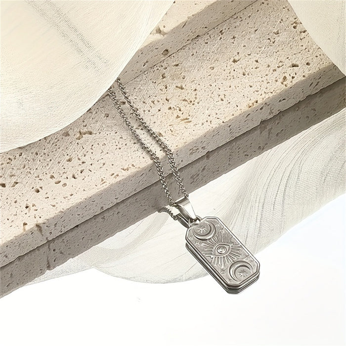 Wholesale Accessories Devil's Eye Stainless Steel Vacuum Pendant Necklace