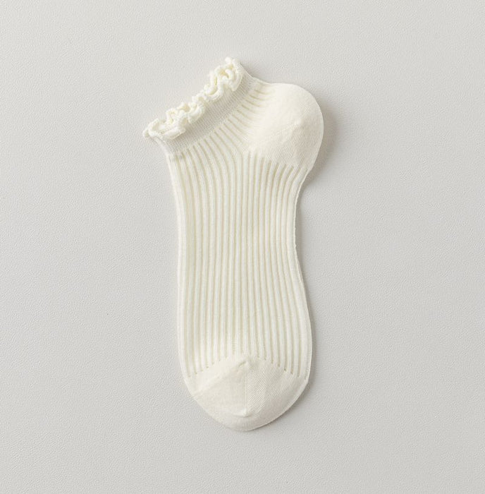 Wholesale Mesh breathable all-in-one machine boneless fungus edge short tube socks