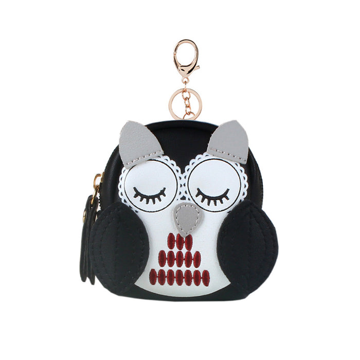 Wholesale PU cute owl zipper coin purse JDC-WT-YouTu006