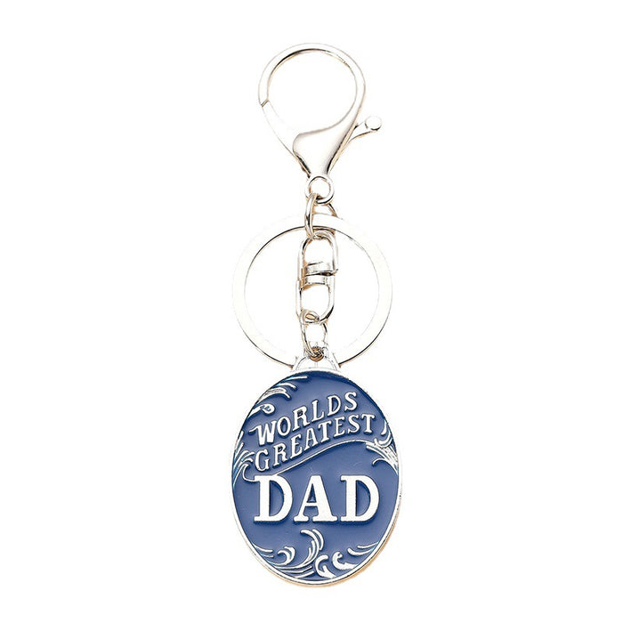 Wholesale Father's Day keychain creative alloy keychain holiday gift pendant