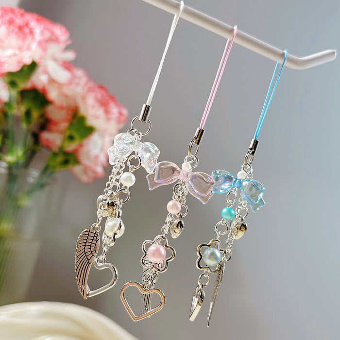 Wholesale Bow, Love, Wings, Pendant, Mobile Phone Chain, Versatile Bag, Gouka Chain
