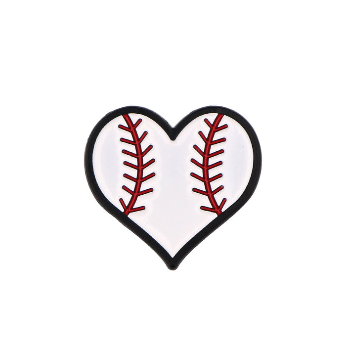 Wholesale Love Sports Football Basketball Series Badge Clothing Backpack Decorative Alloy Brooch