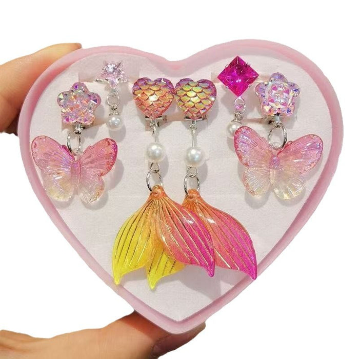 Wholesale Mermaid Ear Clip Ring Set