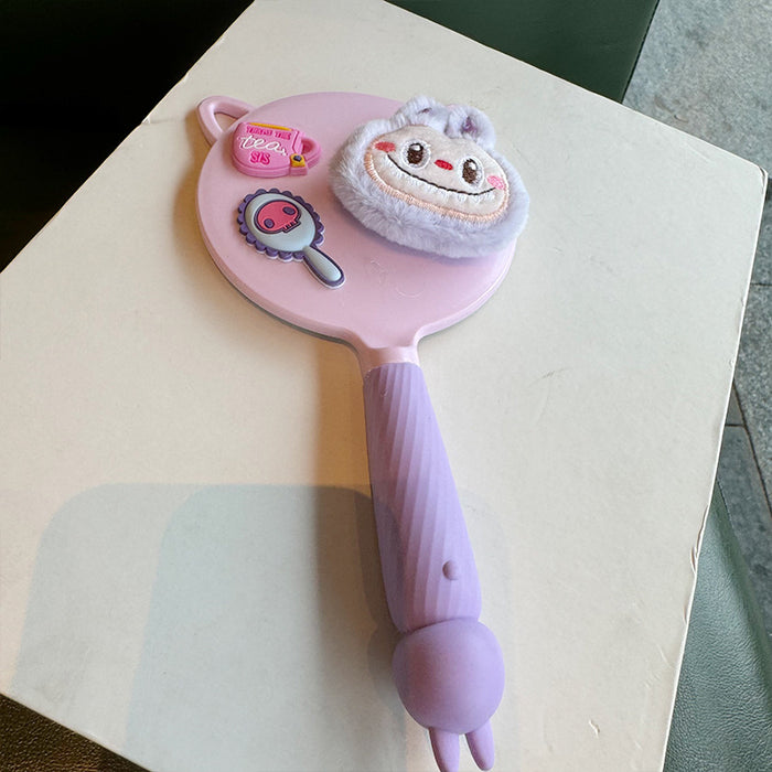 Wholesale Love makeup mirror with cartoon bunny cute Korean style soft girl makeup mirror