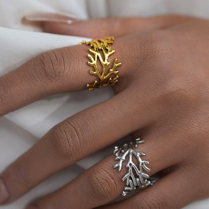 Wholesale Stainless Steel 18K Ring Steel Women's Niche High-End Ring Jewelry