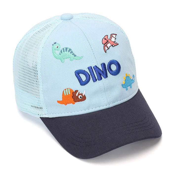 Wholesale Cartoon Dinosaur Mesh Baseball Cap for Kids Summer Sun Protection Unisex Hat for Resale