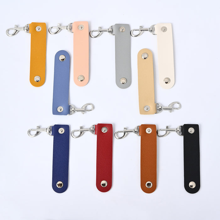 Wholesale Bag hanging keychain key rope anti-lost leather rope handmade creative pendant keychain