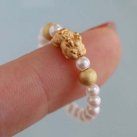 Wholesale Small niche coin ring, female fashion personality design ring, light luxury, versatile, high-end, open mouth food ring