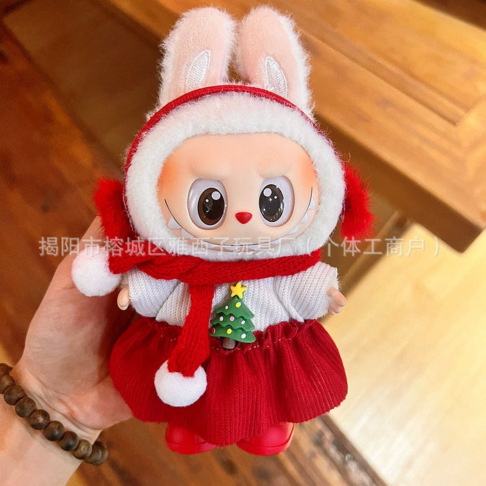 Wholesale Plush doll sweater with pendant and Christmas doll clothes