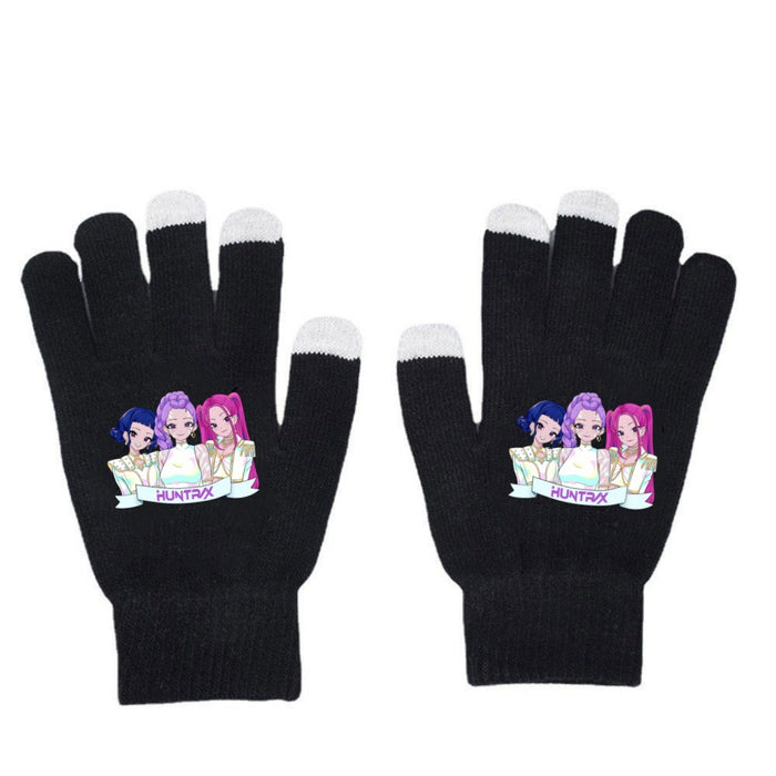 Wholesale Warm Touchscreen Gloves Printed Knitted Gloves