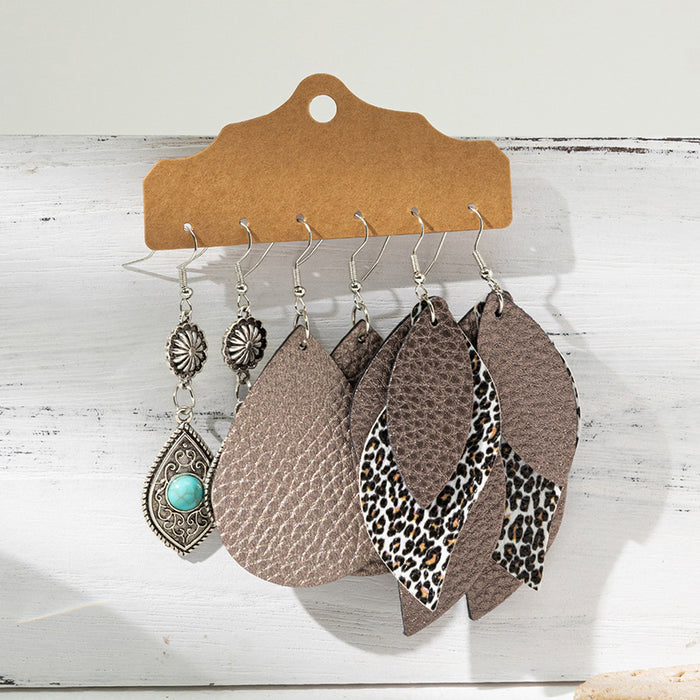 Wholesale Vintage turquoise design earring set