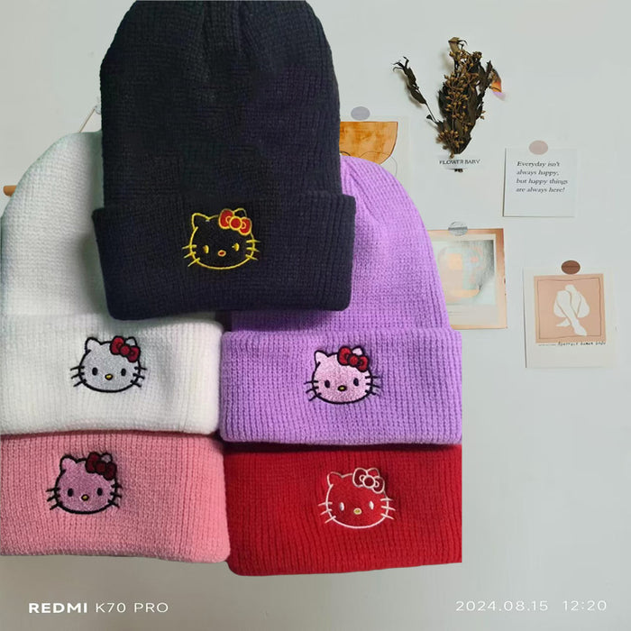 Wholesale All-match Pullover Hat Cat Warm Hat Cute Hat