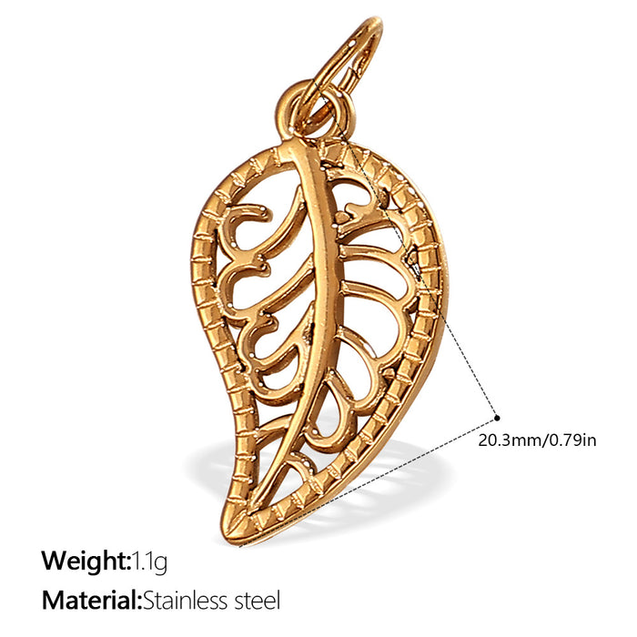 Wholesale DIY Stainless Steel Gold-Plated Necklace Pendant