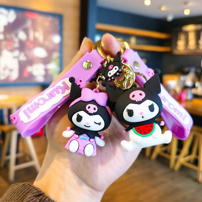 Wholesale  Silicone  Keychain Cartoon Keychain   Car Keychain  Gift Bag Pendant